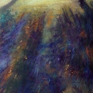 A l'ombre des arbres - Pastel